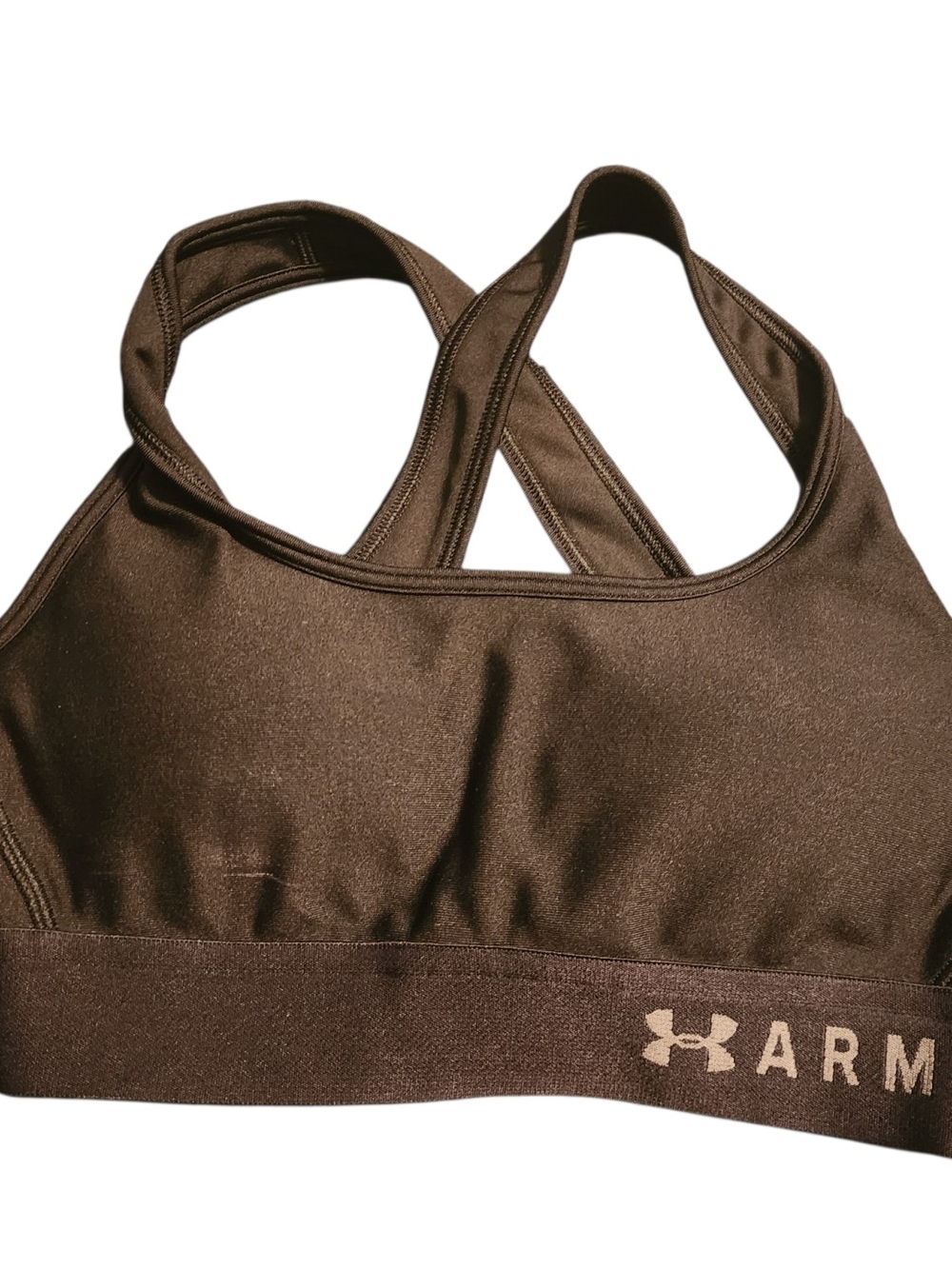 Under Armour Brown Sports Bra - Women's Crossback Support